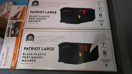 Architectural Mailboxes Patriot Large Black Mailbox