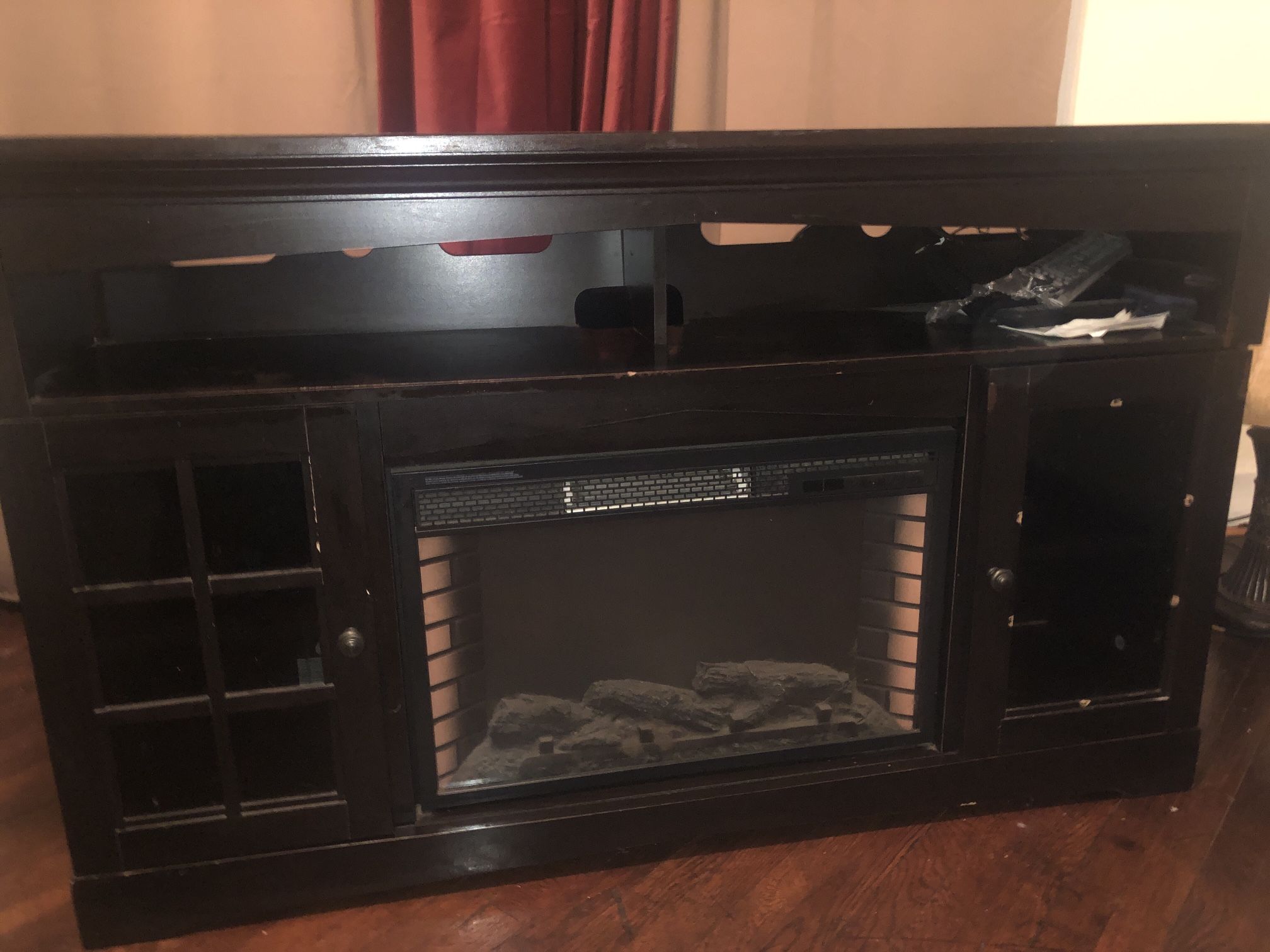 Free  50” Fire place TV Stand