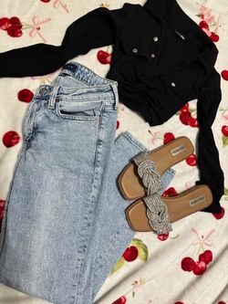 Jeans and sandles