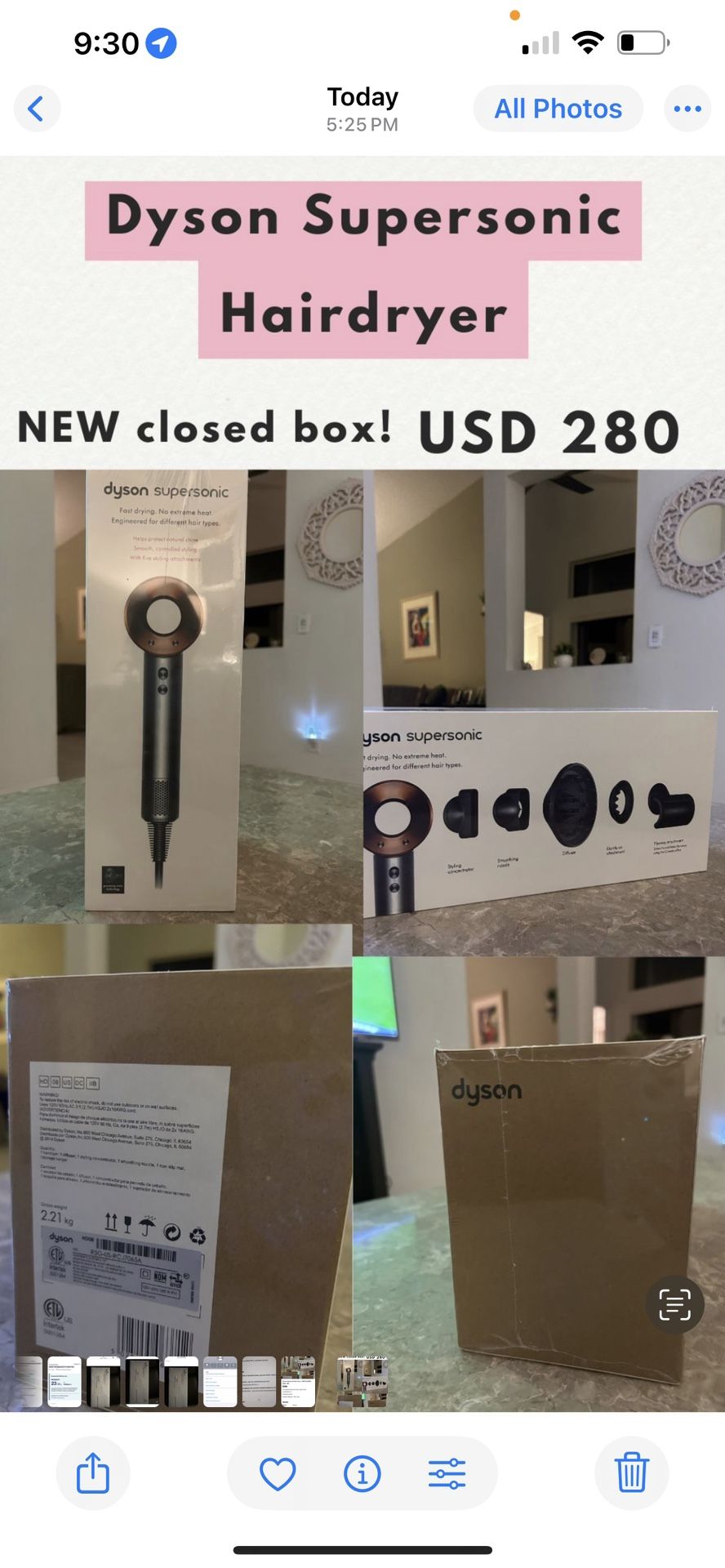 Dyson Supersonic Hairdryer