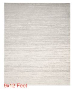 Safavieh Adirondack Ivory Silver 9x12 Area Rug ADR113B Modern Gray