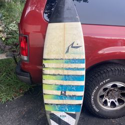 5’5 Rusty Surfboard