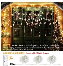 Christmas Snowflake Icicle Lights