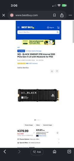 2TB SSD WD BLACK SN850P