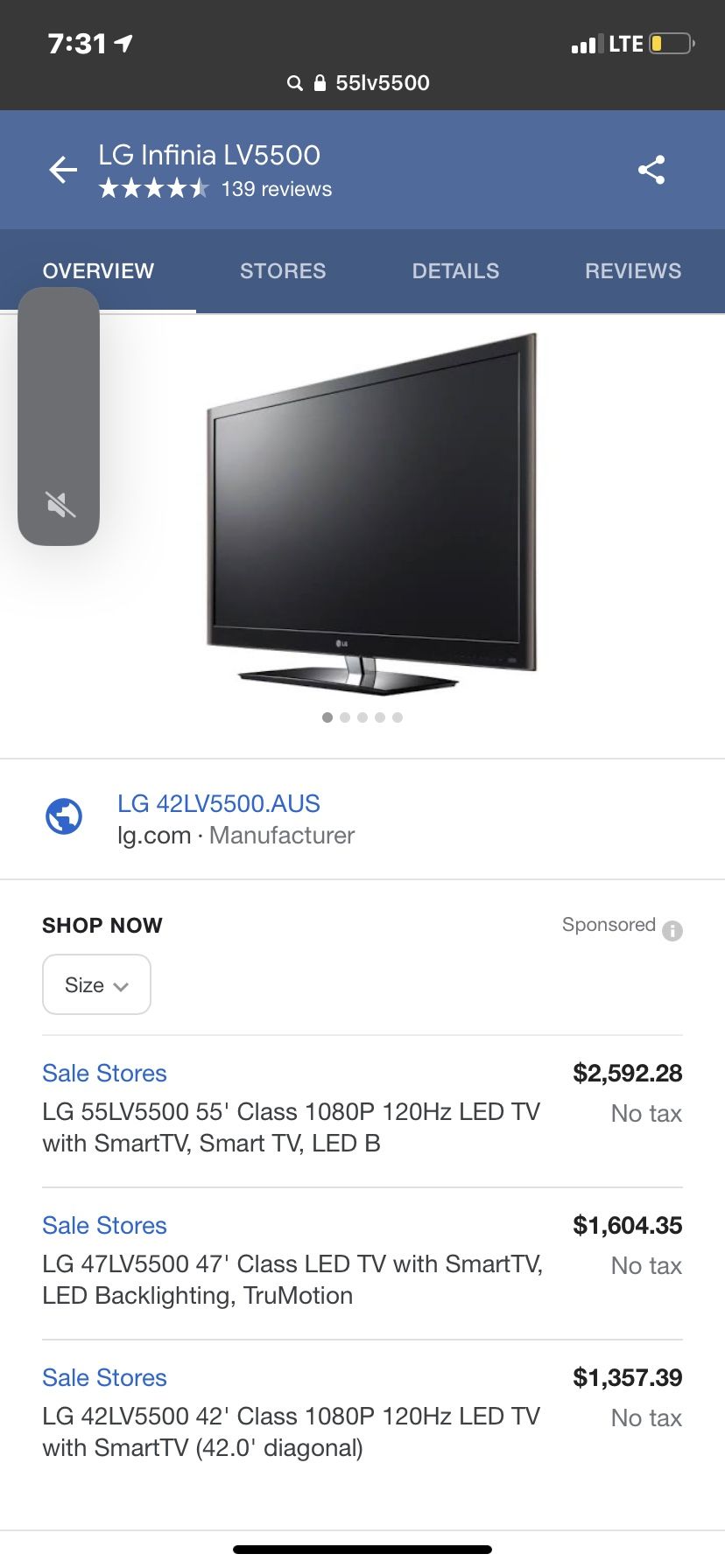 55LG5500 smart tv