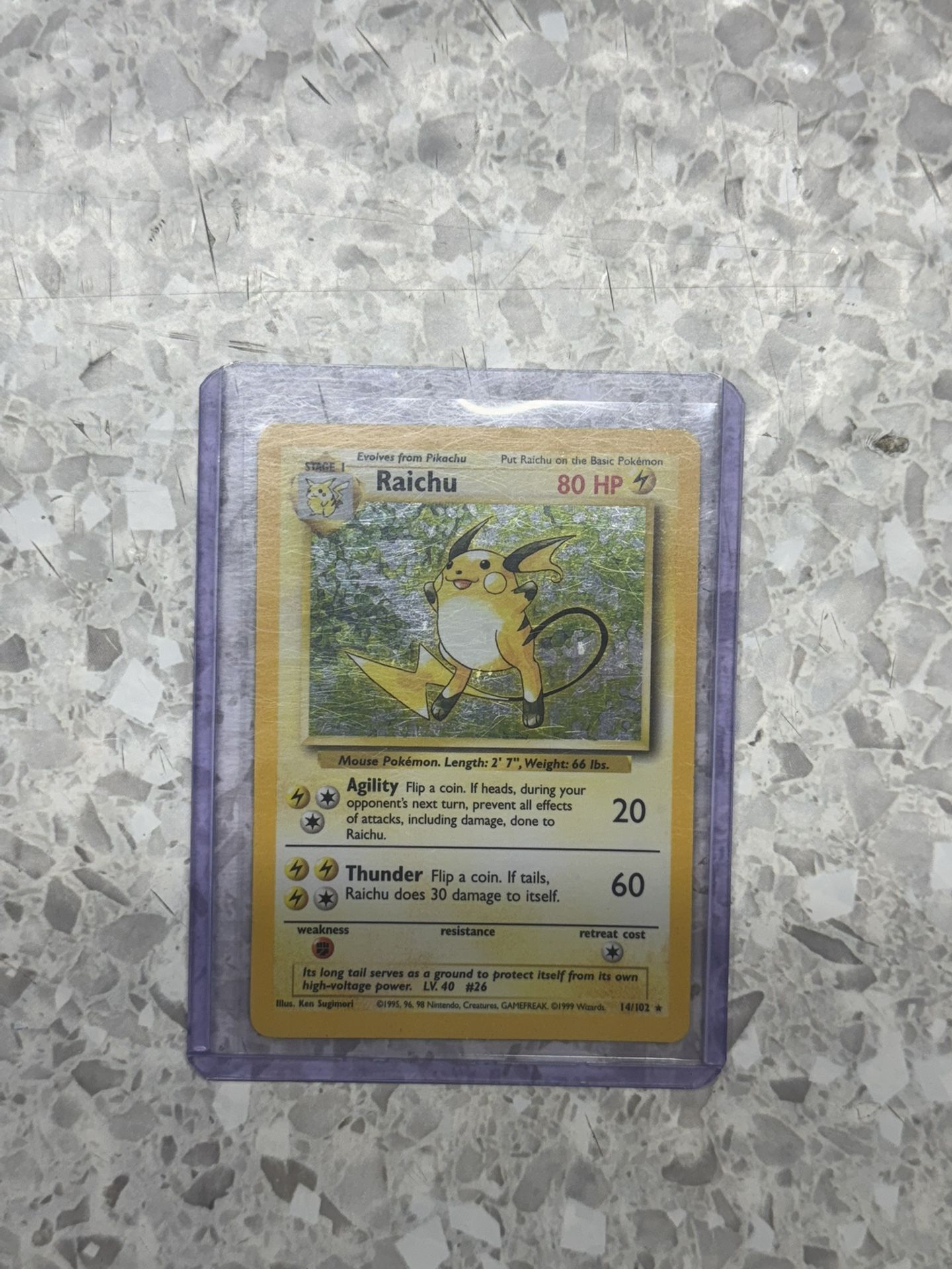 Raichu Holo Base set