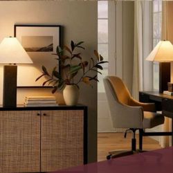 Threshold designed w/Studio McGee Square Table Lamp with Tapered Shade - Black