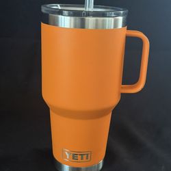 $20 - King Crab Orange YETI RAMBLER® STRAW LID 35OZ TRAVEL MUG