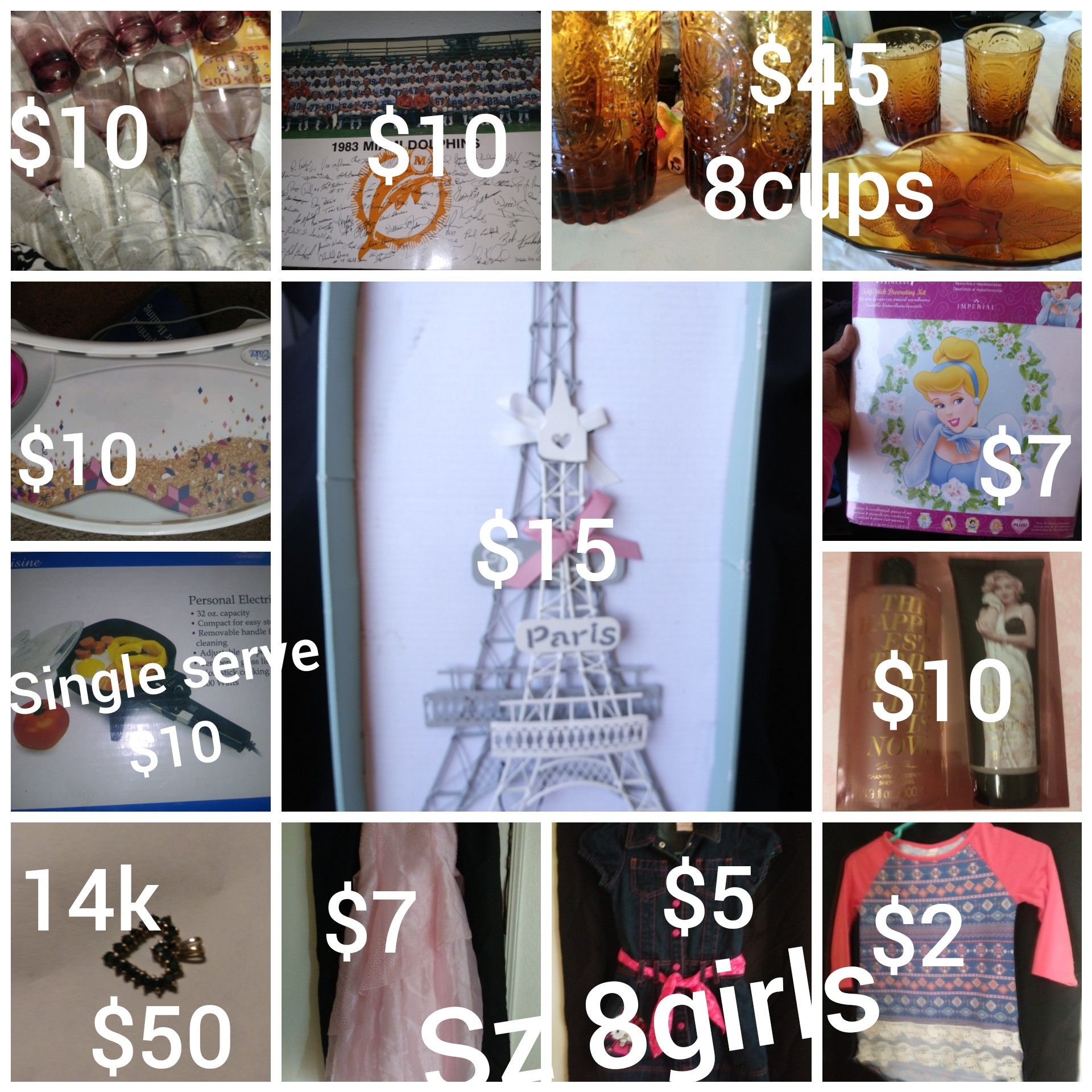 Various items