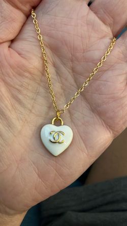 C c Heart Necklace