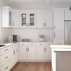 Antique white cabinets