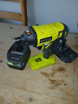 (NEW) ROYOBI IMPACT DRILL 1/2" BATTERY CHARGER 1.5 AH 18V BATTERY 