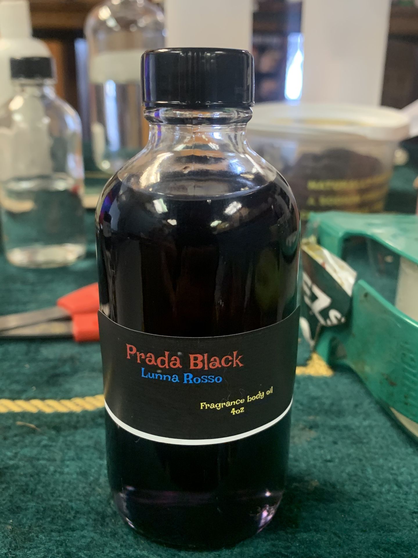 Prada Black body oil fragrances 4oz