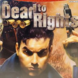 Dead to Rights (PlayStation 2, PS2, 2002, Complete with manual) Tested Authentic
