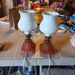 Vintage Pair Of Lamps