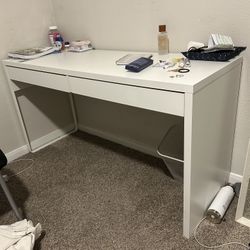 White IKEA Desk