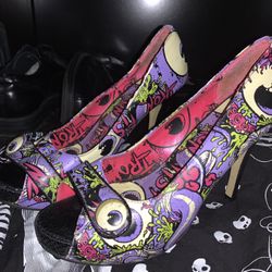 Iron Fist Heels Eyeballs Size 10