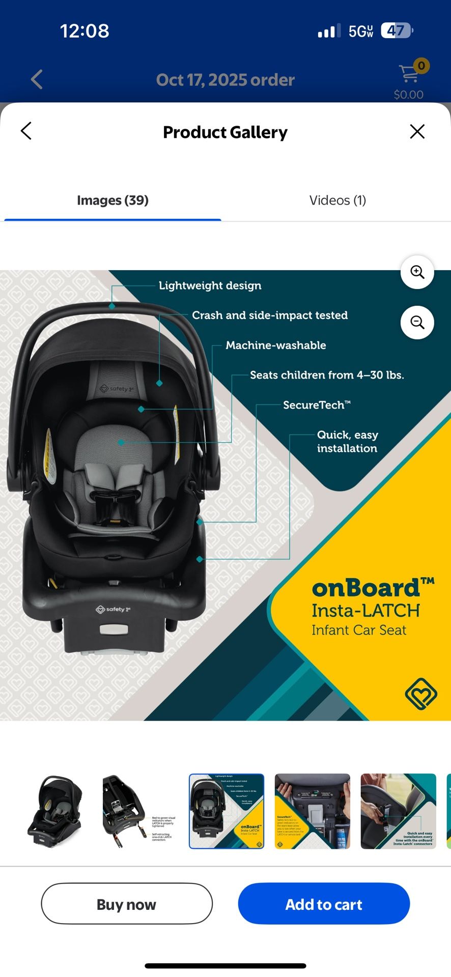 Safety 1st Infant Car seat