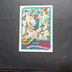 1989 Topps All-Star Rookie #543 Damon Berryhill - Chicago Cubs - Catcher