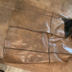 Brown Sleeveless Coat 