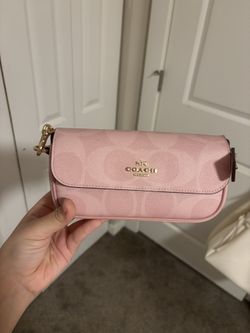 Coach Pink Bag Comes With Both Straps