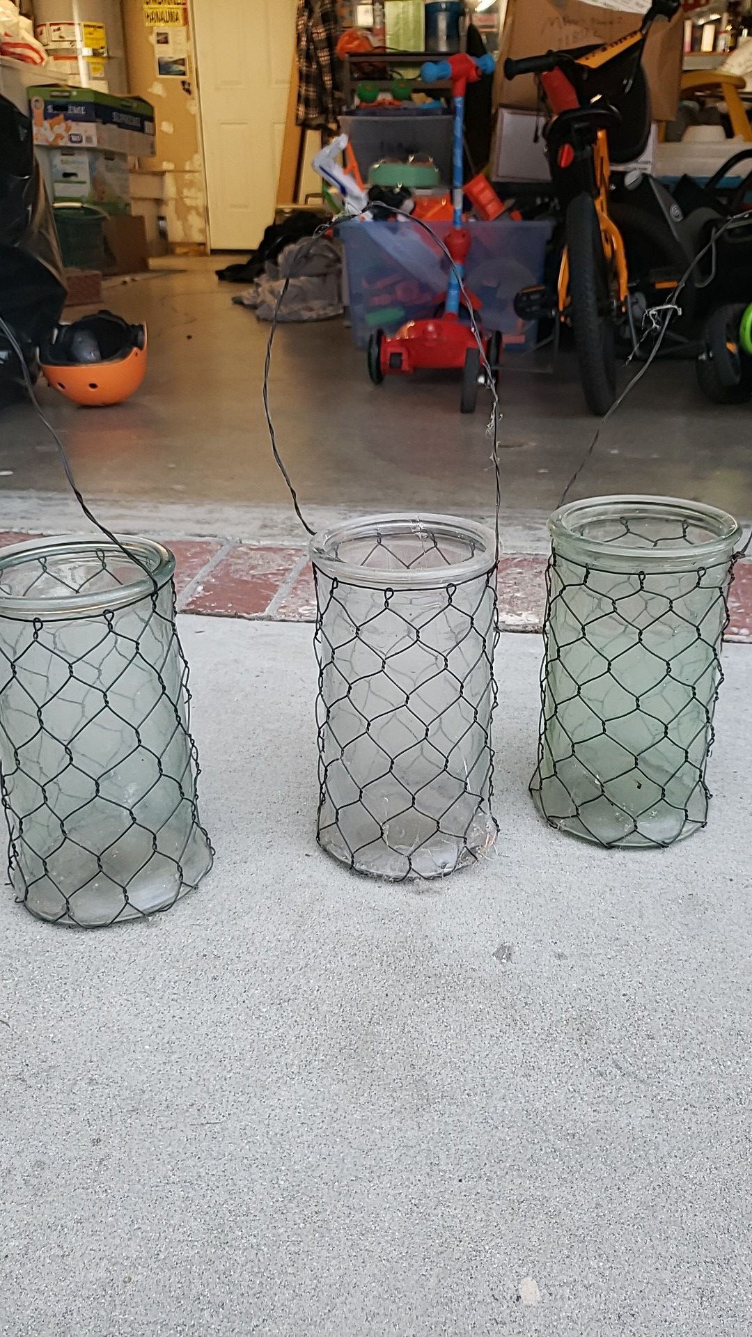 FREE Glass Candle Holders(hanging)
