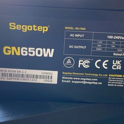 Segotep 650 Watt PSU