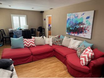 Sofa u love slip covered sectional - extra set of aqua slip cover