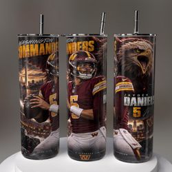 Washington Commanders Jayden Daniels 5 Tumbler