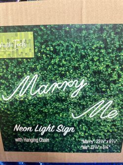 Marry Me Neon Sign