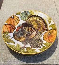 Heritage Turkey Salad Plates by Pottery Barn
