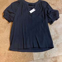 Anthropologie Short Sleeved Blouse 
