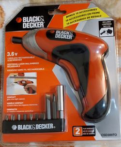 Black & Decker 3.6V Cordless Rechargeable Screwdriver