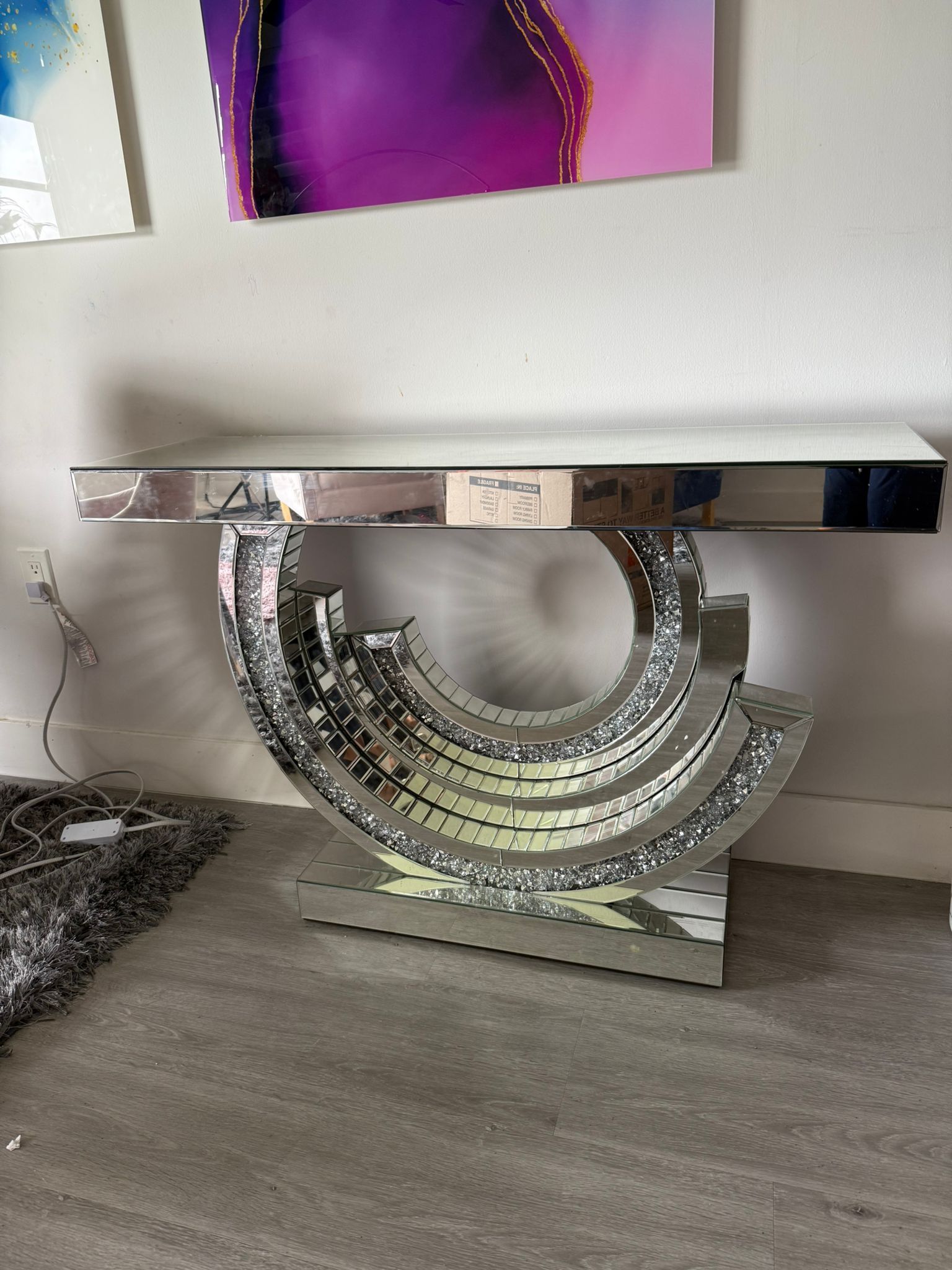 Console Table Crystal Diamond