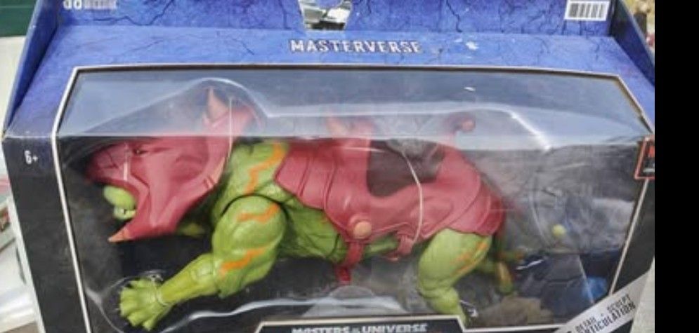 Masters of the Universe New Eternia Masterverse. Man-E-Facecs and Battle Cat