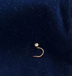 Real diamond nose ring
