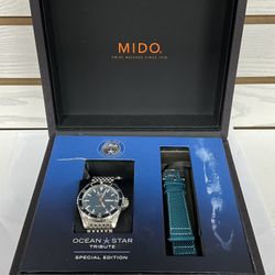 Mido Ocean Star Tribute 40mm Blue Dial Diver Automatic Men’s Watch 