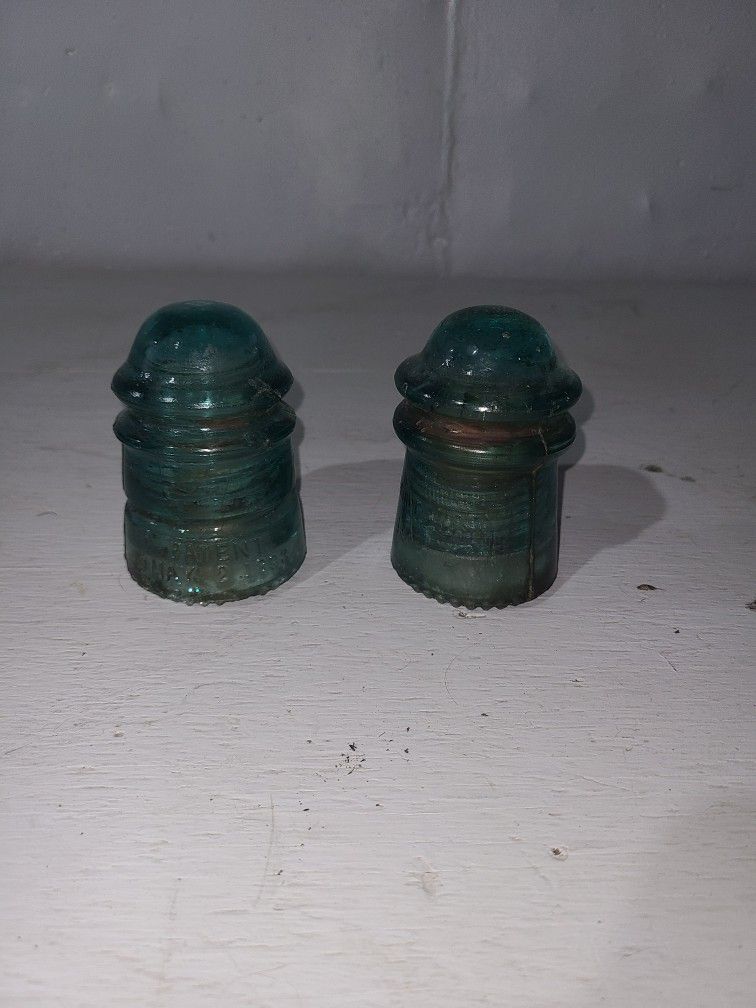 2 Antique Electric Insulators