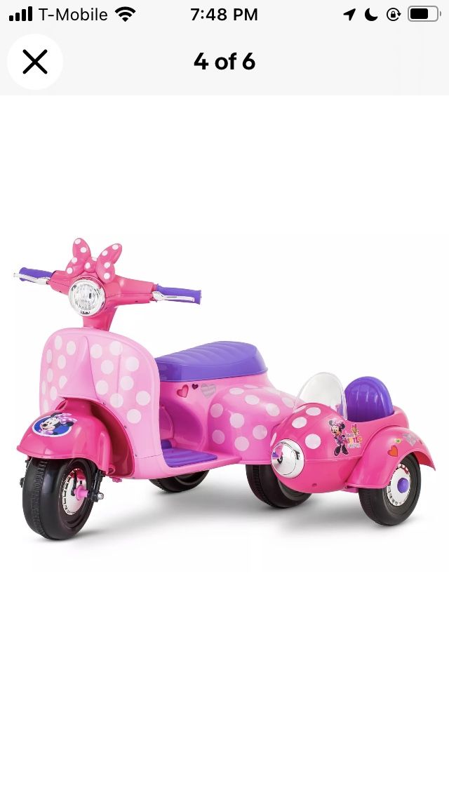 Minnie mouse ride on with sidecar new arrivals