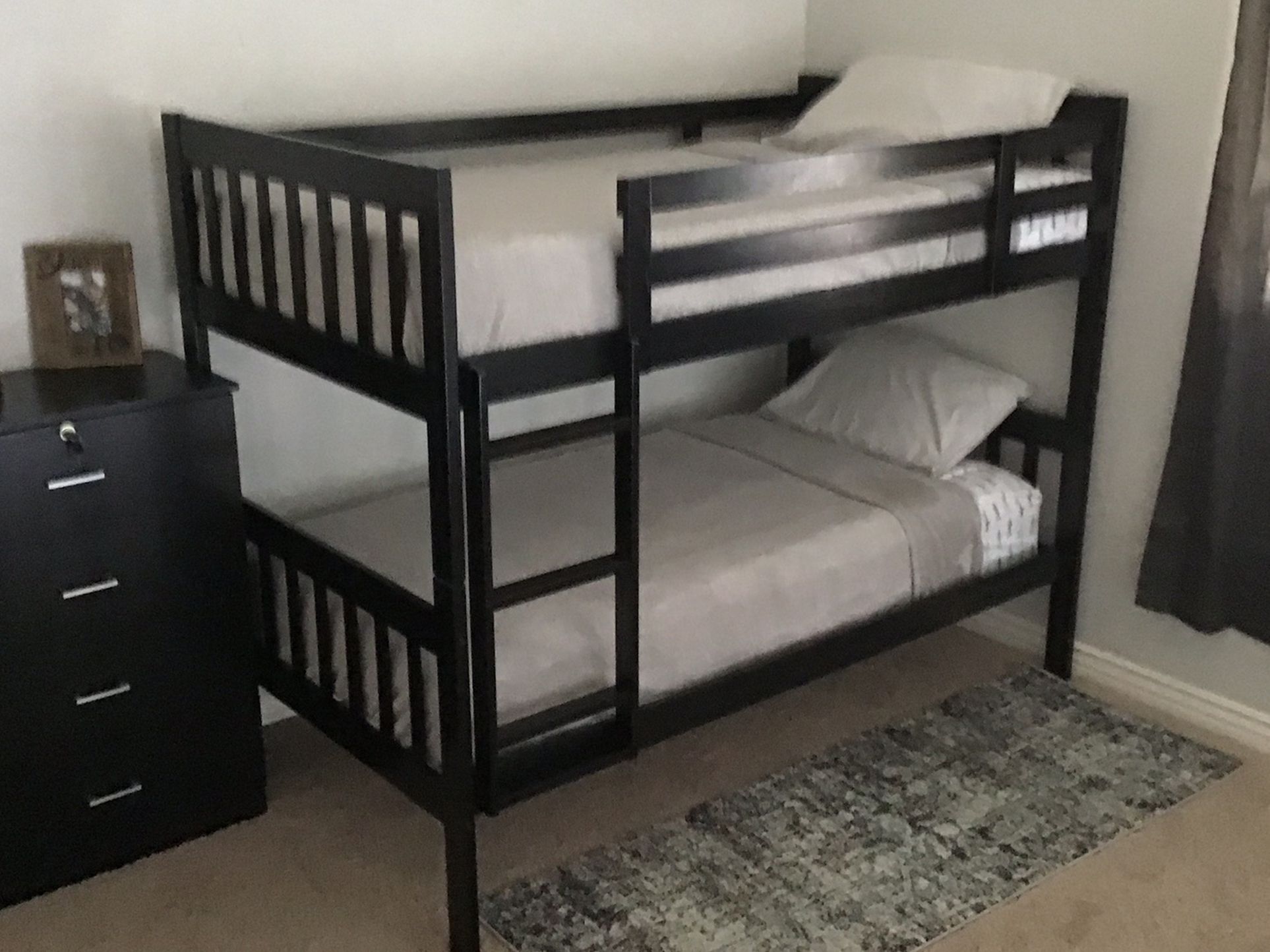 New!! Twin Bunk Bed , Tall Chest, Set Of 2, Bedroom Furniture