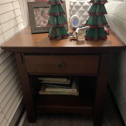 Wooden end table