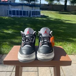 Used Black Cement Jordan 3 Sz 12