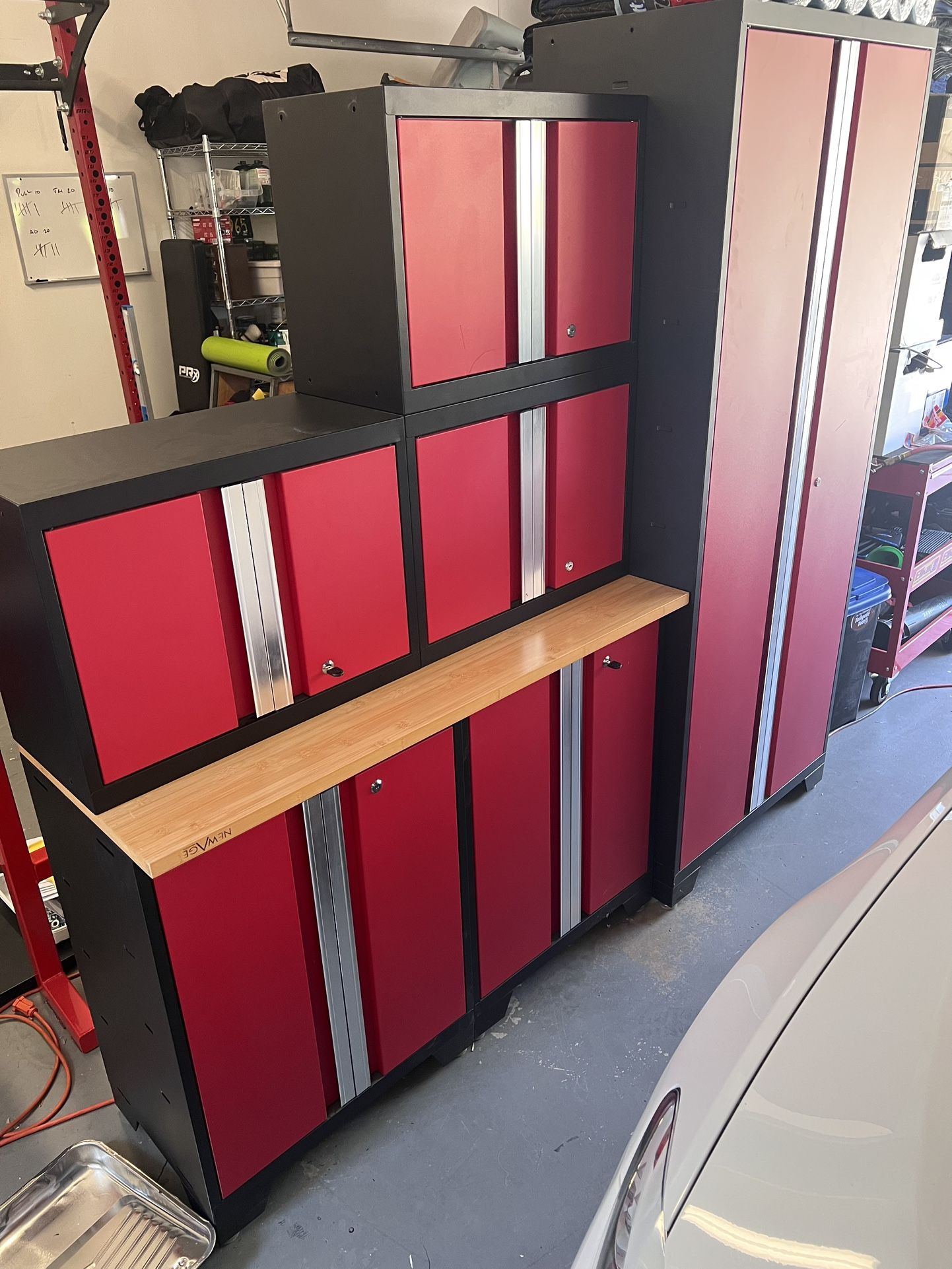 Garage Locking Cabinets - Metal (mint Condition)
