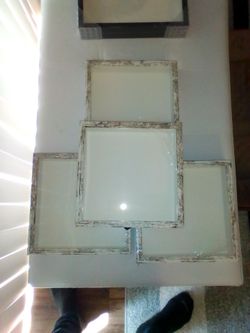Shadow boxes square lot of 4