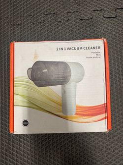 2-in-1 Portable Mini USB Vacuum Cleaner