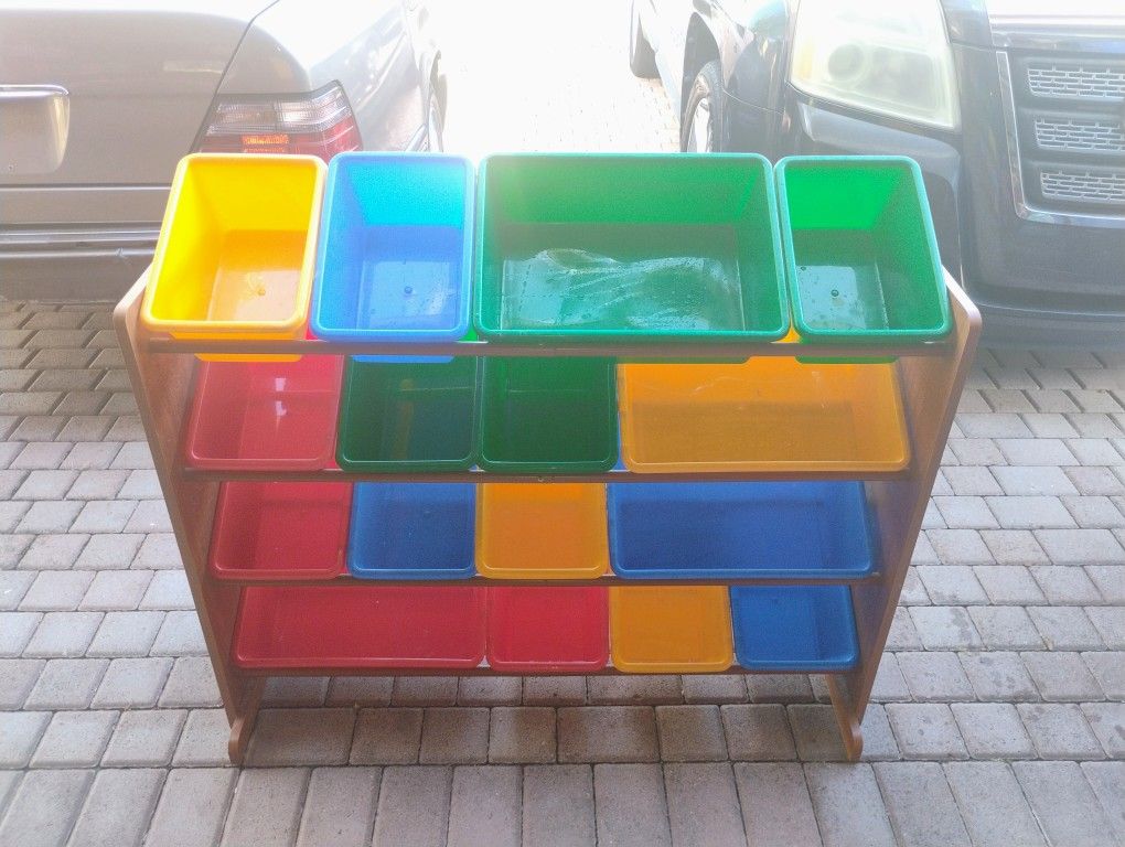 Large Children's Toy Storage 16 Bins