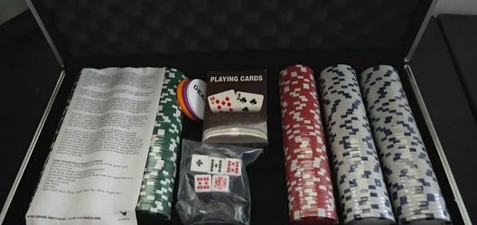 300pc Casino-Style Poker Chip Set with Carrying Case