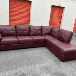 Beautiful Leather Sectional!