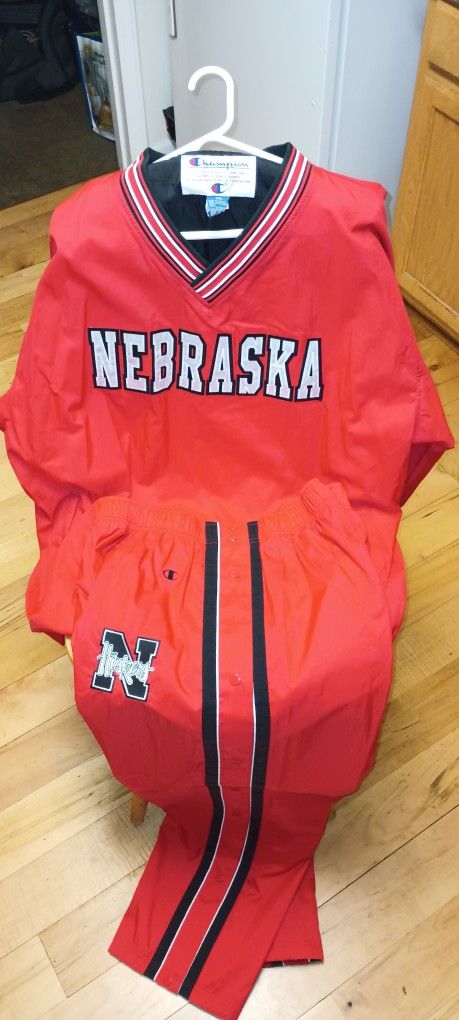 Sweat Suit Issued To University Of Nebraska Players For 2002 National Championship Game Against The University Of Miami