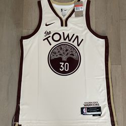 Nike Tan Stephen Curry Golden State Warriors 2025/26 City Edition Swingman Jersey - Men’s Large
